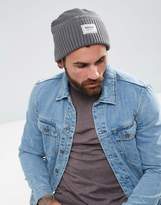 Thumbnail for your product : Timberland Gulf Beach Ribbed Beanie Label Logo In Grey