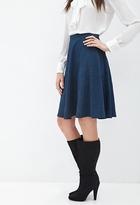 Thumbnail for your product : LOVE21 LOVE 21 Floral Matelassé Skirt