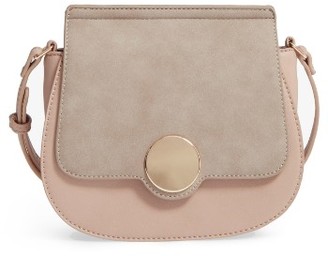 Sole Society Rowen Faux Leather Crossbody Bag - Pink