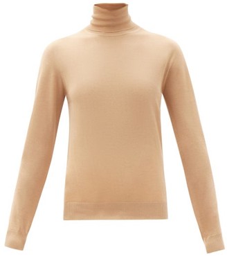 Jil Sander Roll-neck Cashmere-blend Sweater - Camel