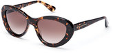 Thumbnail for your product : David Yurman Dark Tortoiseshell-Look DY100 Cat Eye Sunglasses