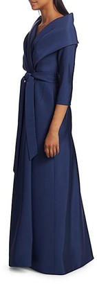 Catherine Regehr Taylor Shawl Collar Silk Gown