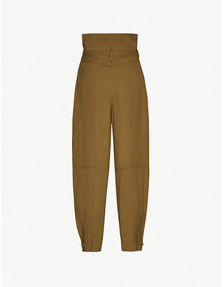 Givenchy Tapered-leg high-rise woven trousers