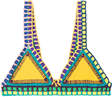 Swimwear-kiini ro crochet trimmed bikini top