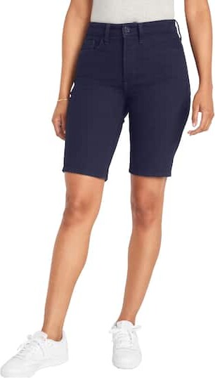 Galaxy By Harvic Juniors School Uniform Super Stretch Bermuda Shorts in Navy Blue