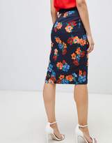 Thumbnail for your product : Oasis midi pencil skirt in scarf print