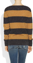 Thumbnail for your product : Band Of Outsiders Tinsel-textured striped sweater