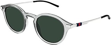 Gucci Men's Web 49mm Round Sunglasses