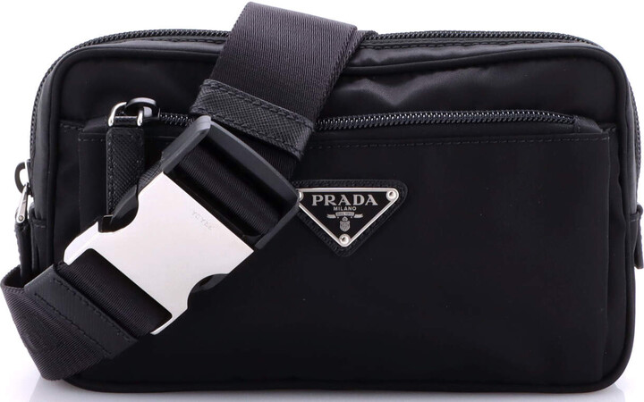 Prada Front Pocket Belt Bag Re-Nylon with Saffiano Leather