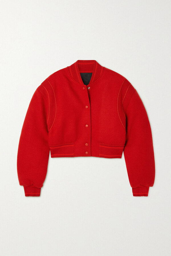 red sweater jacket