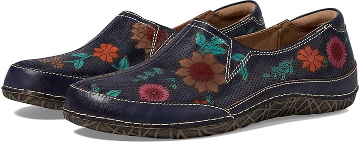 L'Artiste by Spring Step Libora-Delite Women's Flat Shoes Navy
