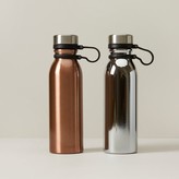 Thumbnail for your product : Indigo Set Of 2 Water Bottles Copper And Chrome