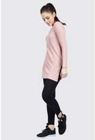 Thumbnail for your product : Select Fashion Fashion Womens Pink Rib Chocker Tunic - size 6
