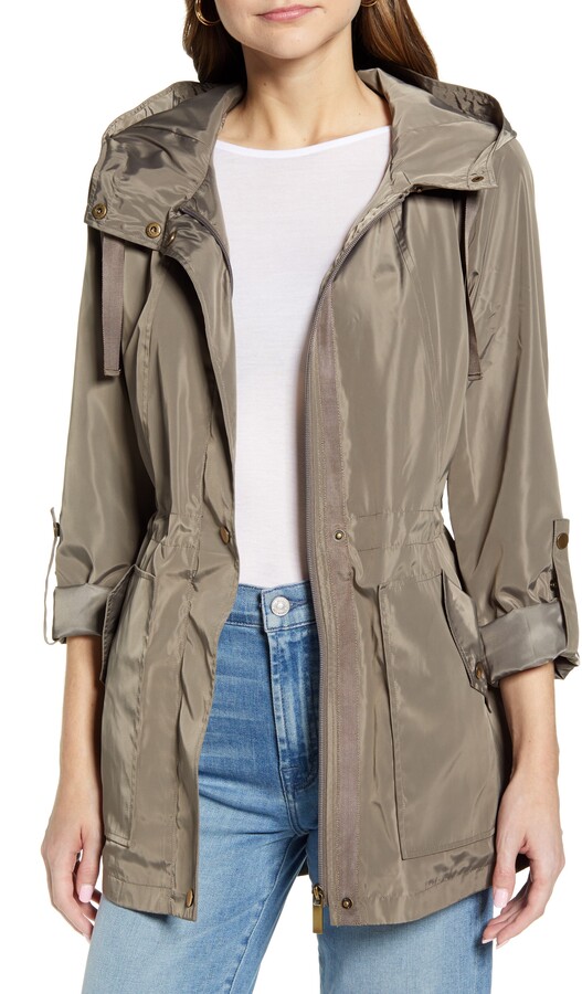 rain jacket cinched waist