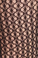 Thumbnail for your product : Kensie Lace Cuff Openwork Footless Tights