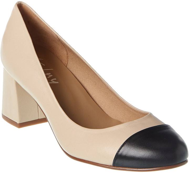 french sole trini leather pump