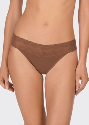 Lace Trim Thong | Shop the world's largest collection of fashion 