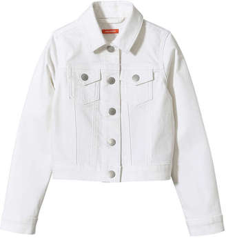 Joe Fresh Kid Girls’ Denim Jacket, White (Size S)
