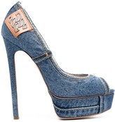 Thumbnail for your product : Casadei Denim Platform Heels