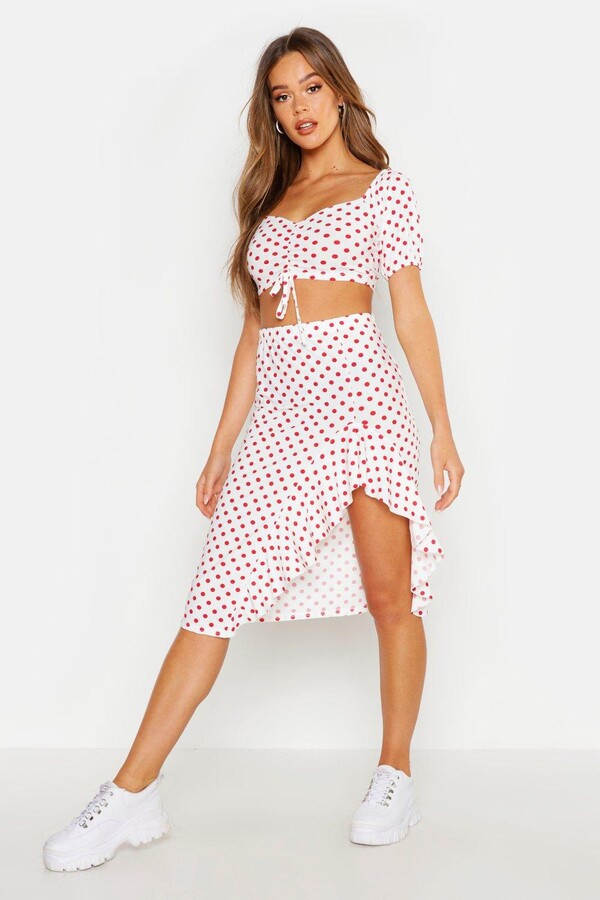 polka dot two piece set