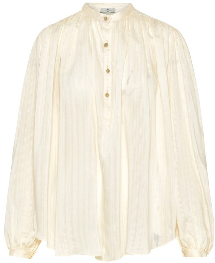 Pleat Sleeve White Tops | Shop The Largest Collection | ShopStyle