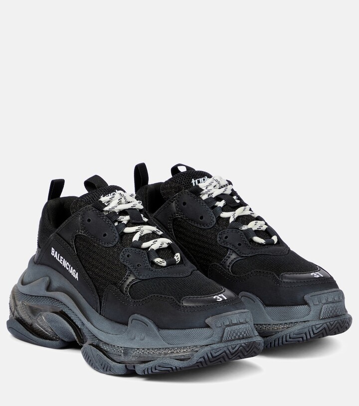 Balenciaga Triple S Black | Shop the world's largest collection of fashion  | ShopStyle