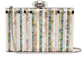 Thumbnail for your product : Judith Leiber 'Shell' glass crystal abalone shell stripe clutch