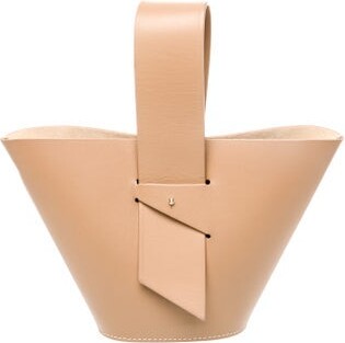 Carolina Santo Domingo Leather Bucket Bag