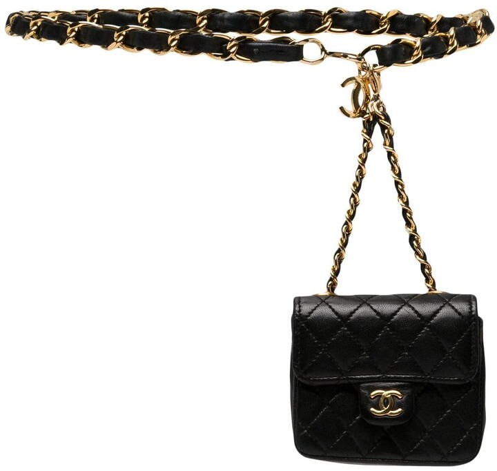 RARE CHANEL BELT BAG CAVIAR CAMELLIA CLUTCH WALLET ON CHAIN WOC Luxury  Bags  Wallets on Carousell