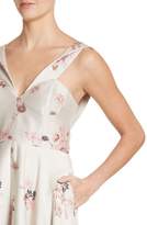 Thumbnail for your product : Co Metallic Floral Jacquard Off the Shoulder Dress