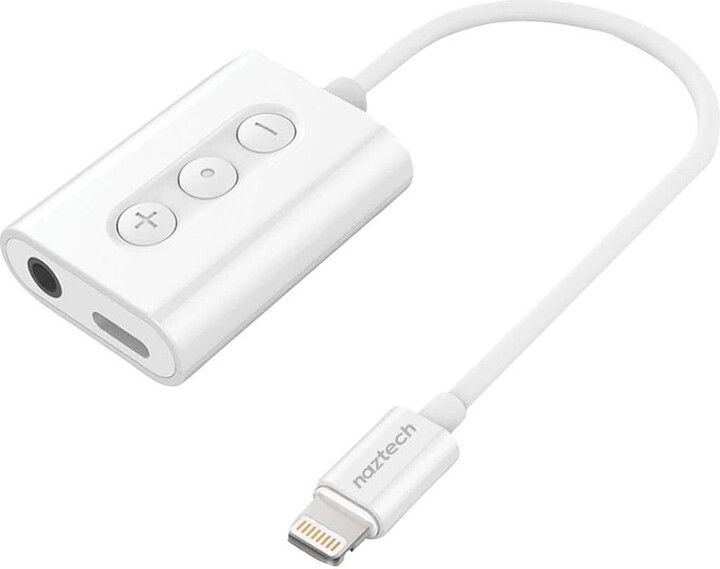 Naztech MFi Certified Audio + Charging Adapter with Lightning Cable
