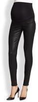 Thumbnail for your product : Paige Verdugo Stretch Jersey-Paneled Coated Skinny Maternity Jeans