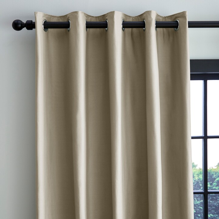 Dunelm Adley 100 Cotton Mushroom Eyelet Curtains Brown ShopStyle