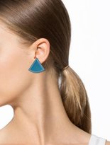 Thumbnail for your product : Hermes Leather Triangle Clip-On Earrings