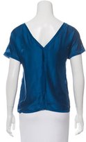 Thumbnail for your product : Chanel Silk Tiered-Accented Top
