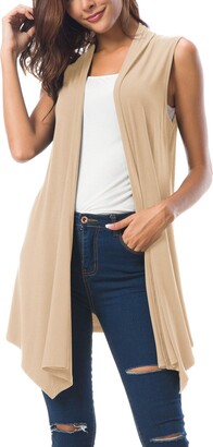 womens open front sweater vest