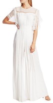Thumbnail for your product : Alberta Ferretti Lace Trim Pleated Jumpsuit