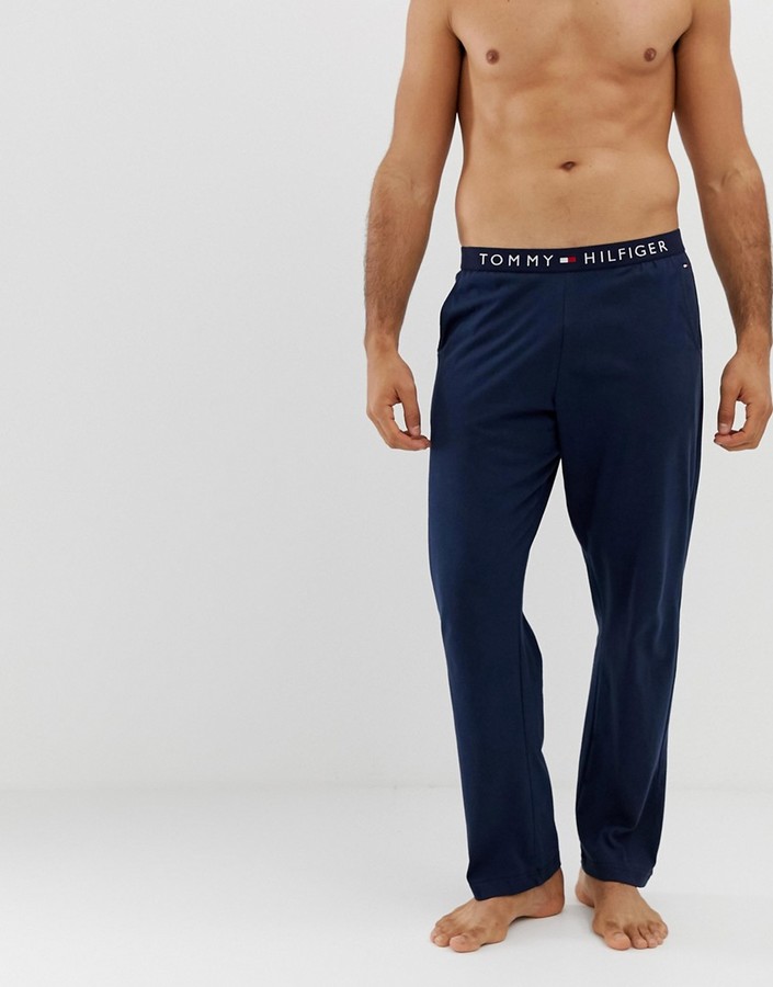 Tommy Hilfiger lounge sweatpants with comfort logo waistband in navy -  ShopStyle Activewear Pants
