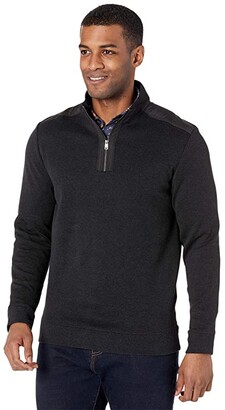 Bugatchi Mens Long Sleeve 1/4 Zip Pullover Sweatshirt