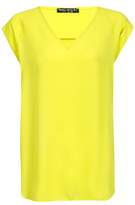 Thumbnail for your product : Select Fashion Fashion Womens Yellow Oversized V-Neck Lotus Top - size 12