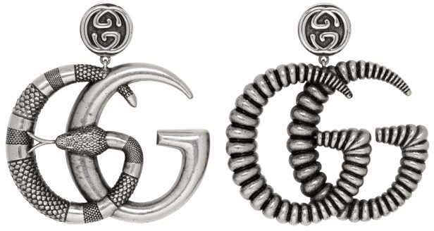 black gucci earrings
