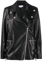 Thumbnail for your product : Patrizia Pepe Zip-Up Faux-Leather Jacket