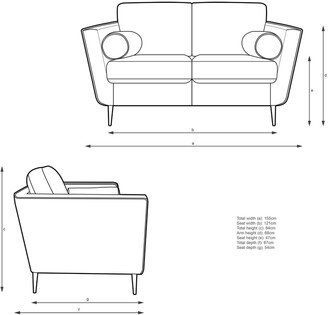 John Lewis & Partners Rise Small 2 Seater Sofa, Light Leg, Fuse Grey