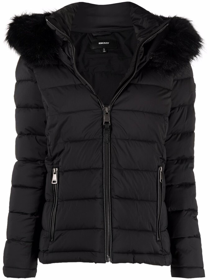 dkny white puffer jacket