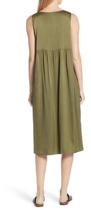 Eileen Fisher Stretch Silk Tank Dress