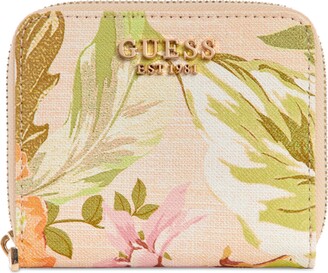 GUESS Emiliya Small Floral Zip-Around Wallet - ShopStyle