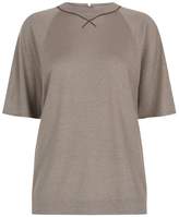 Brunello Cucinelli Lurex Chain Detail T-Shirt