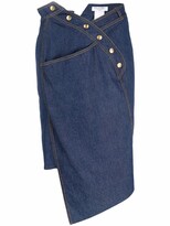 Thumbnail for your product : Christian Dior Pre-Owned 2000s Asymmetric Denim Skirt