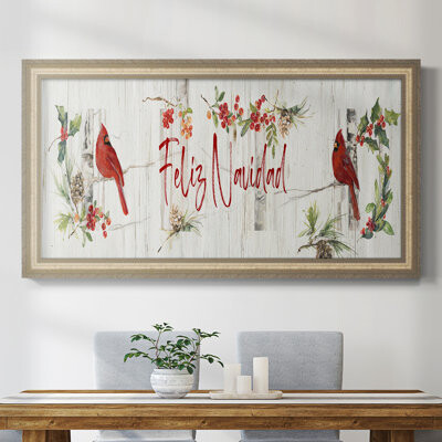 The Holiday Aisle Feliz Navidad - Single Picture Frame Print on Canvas