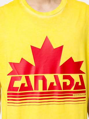 DSQUARED2 printed Canada leaf T-shirt